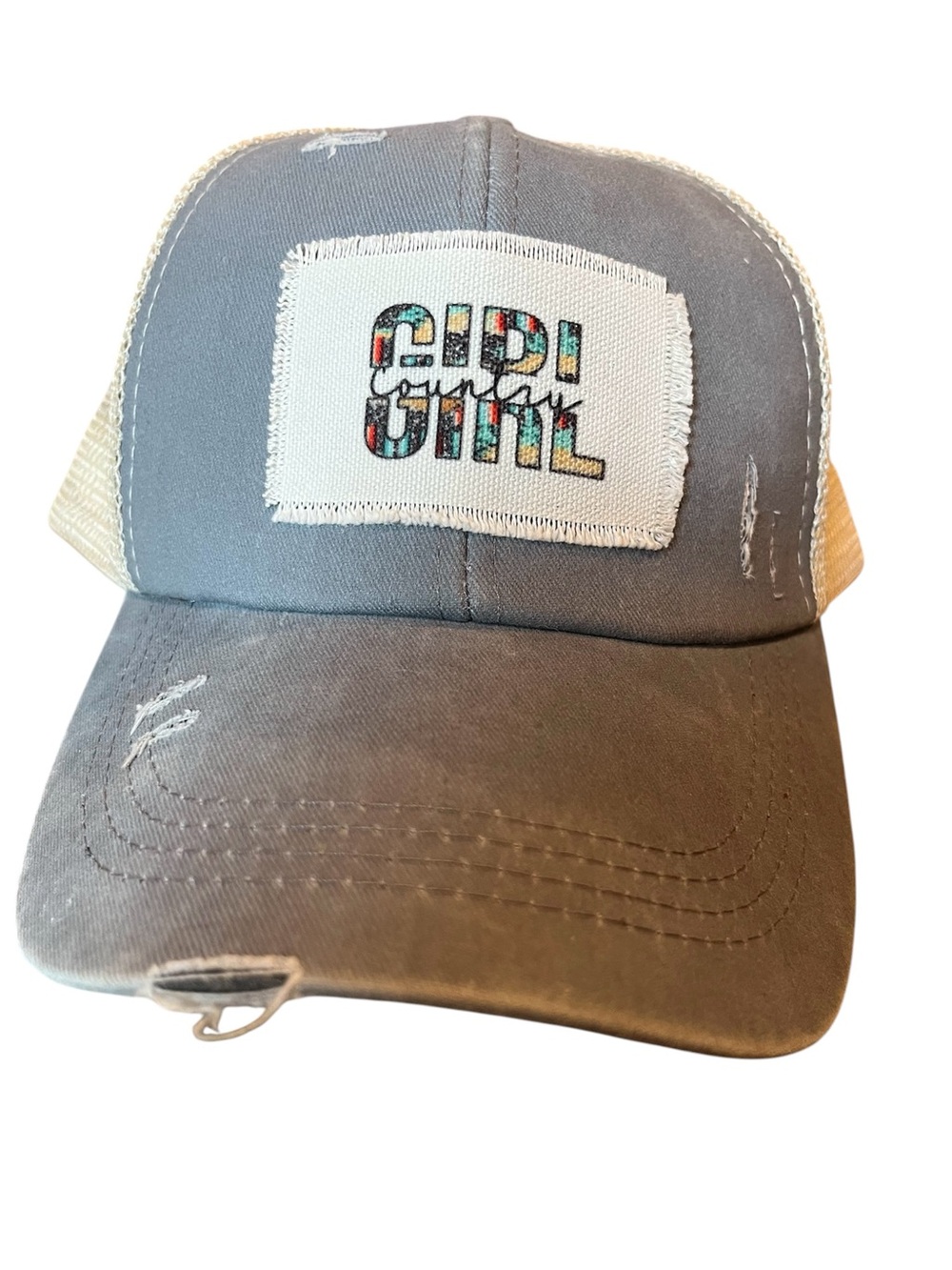Gray 'Country Girl' Trucker Hat
